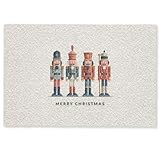 MuchoWow© Fußmatte 60x90 cm innen Schmutzmatte Fußabtreter Türmatte Vorleger Abtreter Schmutzmatten Floor Mats Weihnachtsfußmatten Nussknacker - Minimalistisch - Weihnachten - Beige