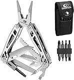 Mossy Oak Multifunktionszange,21 in 1 Multi-Tool Multifunktion mit Zange Klappmesser, Faltbares Multitool, Camping Wandern Reparieren,inkl tragbare Tasche