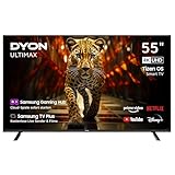 DYON ULTIMAX 55U-TI – 55 Zoll (139 cm) 4K Ultra-HD Smart TV mit Samsung Tizen OS, Triple Tuner (DVB-C/-S2/-T2), Samsung Smart & Gaming Hub, Prime Video, Netflix, Disney+ [2024]