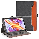DLveer Universal Hülle für Doogee U11/U11 Pro/Tab G6 11 Zoll/Tab A9 10 Zoll/T10W/U10/Tabwee T80 10 Zoll/Blackview Tab90 WiFi 11 Zoll, Multi-View PU Leder Schutzhülle für 10-11' Tablet, Schwarz