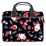 Laptop-Schultertasche, Messenger-Tasche, Umhängetasche, Aktentasche, für 33 - 36,8 cm (13 - 14,5 Zoll) Tablets, Motiv: Weihnachtsmann, multi, 11x14.5x1.2in /28x36.8x3 cm
