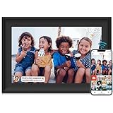 Digitaler Bilderrahmen, WiFi 10,1 Zoll Digitaler Bilderrahmen, Bewegungssensor Auto-Rotation Eingebauter 32GB Speicher, 1280x800 Touchscreen, Teilen Sie Momente sofort über Frameo App