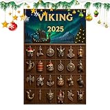 Weihnachtsornamente Kalender - 24 Stücke 2D Acryl Runenhelme Partyzubehör | Weihnachts Countdown Ornamente | Für Feiertage Party Büros Zuhause Zimmer Schlafzimmer Auto Klassenzimmer Schule Wohnung