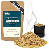 Hevela - Weihrauch zum Räuchern Set - [100% naturrein] - 50g inkl. 3 Räucherkohle - Premiumqualität aus Äthiopien - Räucherwerk zur Entspannung - aromatischer Duft - Weihrauch (Frankincense/Incense)
