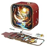 3D Holzpuzzle Nachtlicht Bausätze, DIY LED Leuchten, batteriebetriebene Lampen, dimmbar, wiederaufladbar, für Kinderzimmer, Schlafzimmer, Babyzimmer, Geschenke, Raumdekoration(Sunset Valley)