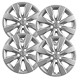 Hubcaps.com Premium Qualität 16 silberne Radkappen Radkappen passend für Toyota Corolla 2014 2015 2016 Heavy Duty Konstruktion (Set o 61172AMS-4 0)