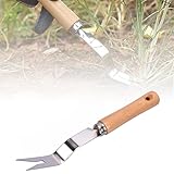 Mounteps Unkrautstecher Holzgriff Edelstahl Unkrautstecher Gabel Bagger Unkrautstecher Werkzeug