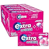 Extra For Kids, Kaugummi Zuckerfrei für Kinder, 12 x 8 Dragees, Großpackung Chewing Gum als Süßigkeiten, Xylitol Kaugummi ohne Zucker für frischen Atem (96 Dragees)