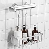 Duschablage Zum Hängen Duschkorb Ohne Bohren Dusche Halterung Bad Regal Shampoo Halterung Für Dusche SS304 Edelstahl 30x13x8,5cm