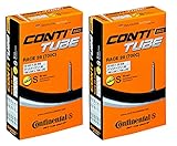 2x Continental Fahrrad Rennrad Schlauch Race 28 Zoll 18-25/622-630 60mm SV, Presta