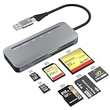 SD Kartenleser USB 3.0 & USB C Dual Stecker Kartenlesegerät - 7 in 2 Highspeed Micro SD Card Reader Multi Memory Karten Adapter für SDXC, SDHC, SD, MMC, RS-MMC, Micro SDXC, Micro SD, Micro SDHC