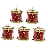 Vaguelly 5 STK Musikinstrumentenmodell Miniatur-Schlagzeug Mini-House-Musikinstrument Kinderspielzeug Puppenhausmöbel Figur Tambores puppenhauszubehör Puppenhaus- Miniaturtrommel