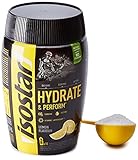 Isostar Hydrate & Perform Iso Drink – 400 g isotonisches Getränkepulver – Elektrolyt Pulver zur Unterstützung der sportlichen Leistungsfähigkeit – Zitrone