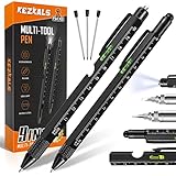KEZKALS Geschenke für Männer, Valentinstag Geschenke für ihn, 2pack-9 IN 1 Kugelschreiber, Geburtstagsgeschenk Gadgets für Männer, Lustige Kleine Geschenke für Männer, Vatertagsgeschenk für Papa
