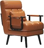 Verstellbarer Lazy Sofa Bettsessel, Einzelsessel, Liege mit Kissen, wandelbarer Akzentstuhl für Wohnzimmer, Schlafzimmer, perfekt zum Lesen und Mittagspausen
