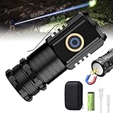 WRQIOO Magno-Light Taschenlampe, Magno-Light Flashlight USB, 5 Lichtmodi Kleine Torch Magnetische, Mini Taschenlampe LED Aufladbar, Extrem Hell USB Aufladbar mit Clip für Camping, Outdoor, Wandern
