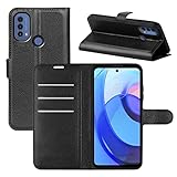 betterfon Motorola Moto E20 / E30 / E40 Hülle Handy Tasche Handyhülle Etui Wallet Case Schutzhülle mit Magnetverschluss/Kartenfächer für Motorola Moto E20 / E30 / E40 Schwarz