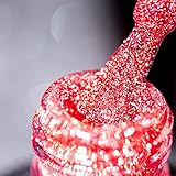 BURANO Reflektierende Glitter Gel Polish, 7.3ml schwarzer reflektierender Glitter Sparkle holografischer Gel Nagellack, Einweichen von LED UV Gel Nagel Kit UV Lampe erforderlich (DG9)