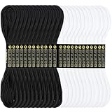 Romon Stickgarn Set, Embroidery Threads Nähgarn Schwarz & Weiß, 12 Stränge pro Garn, jeweils 8 m lang, Garn für Freundschaftsbänder Bracelets Stickerei Basteln Crafts Set Leisure Arts Kreuzstich