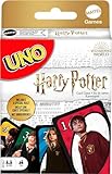 UNO Harry Potter - Kartenspiel mit beliebten Figuren aus der magischen Welt von Hogwarts - mit besonderer Regelkarte und Sprechenden Hut - Geschenk für Harry-Potter-Fans ab 7 Jahren, FNC42