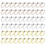 60 Stück Diamantringe, Verstellbare Offene Ringe, Strasspaare, Brautringe, Brautjungfern-Teamringe, Verlobungsringe, Diamantringe Mit Vier Krappen