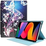 HGWALP Ultra Slim Universal Tablet Hülle 9-11 Zoll, Folio Stand Tablet Schutzhülle für 9' 9.7' 10' 10.1' 10.5' 11' Touchscreen Tablet mit Mehreren Blickwinkeln und Kameraloch Design-PLBF