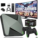 2026 Upgrade Retrowave G13 Ultra 120000 Spiele, 4K HD G36 Pro Retro Konsole, Plug & Play Video Games with 2/4 Wireless HDMI Controllers for TV (128G-60000,2 Controllers)