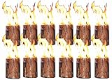 Schwedenfeuer 12 Stück Baumfackel Finnenfackel Gartenfackel Fackel H 19 cm D 9-14 cm