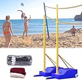 Tragbares, verstellbares Volleyball- und Badminton-Netzsystem für Hinterhoftraining und Stadiongebrauch