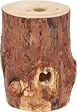 KOTARBAU® Schwedenfeuer mit Anzünddocht Gartenfackel Gartenkerze in einem Holzklotz Holzschaum Holzfackel Grill Picknick Garten Standard Finnenfackel