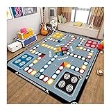 BONAKE Kinderteppich Autoteppich Aus Polyester- Und Flanell Fasern / Teppiche Fürs Kinderzimmer Antirutsch / Spielteppich Mit Straßenmotiv Waschbar ( Size : 50*80cm )