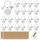 24 Sets Dankeschön Geschenke mit Regenbogen Schlüsselanhänger Organzasäckchen Vielen Dank Geschenkanhänger Danke für Alles Dankeschön Geschenk Abschiedsgeschenk für Kollegen Mitarbeiter Lehrer