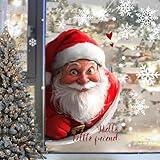 Fenster aufkleber Santa Mädchen statische Dekor Schul party Zubehör