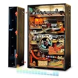 ROKR Kugelbahn 3D Puzzle Erwachsene Hip-hop Street Modell Musik-Sync Gaming Deko Setup Erweiterungsfähige Kits Cyberpunk Geschenkidee für Männer-Parallel World MR03S