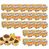 Boxen für Leckereien, Süßigkeitenboxen, Snackbox, Dessertboxen, Leckerli-Boxen, Schulbus-förmige Aufbewahrungsbehälter, süße Süßigkeiten-Box, Papier-Plätzchenboxen