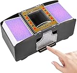 Automatischer Kartenmixer - Elektronischer Kartenmischer mit 2 Spielen - Elektrischer Spielkartenmischer batteriebetrieben