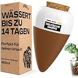 Netrox Bewässerungskegel aus Ton – ideal im Urlaub, bis 14 Tage – automatische Pflanzenbewässerung für Zimmerpflanzen, Garten & Balkon – Bewässerung, Bewässerungssystem, Wasserspender Pflanzen