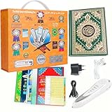 Koran-Lesestift, Ramadan, digital, 16 GB, Speicher, zum Herunterladen von Rezitern und Sprachen, Englisch, Arabisch, Urdu, Französisch, Spanisch, Deutsch usw., mit 6 heiligen Koran-Büchern für Kinder
