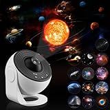 Home Planetarium Projektor Stern Deckenprojektor mit 13 Stück Filmscheiben, Nebel, Mond, Planeten, Galaxie Themed Licht Projektionslampe