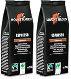 Mount Hagen Bio FT Naturland Espresso, 250g gemahlen (Packung mit 2)