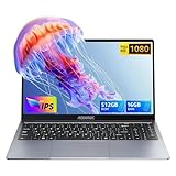 ACEMAGIC Laptop, Metallgehäuse, 15,6 Zoll FHD, 16 GB DDR4 512 GB SSD Notebook, In-tel Quad-Core N97(bis zu 3,60 GHz) schlägt N100,Leichter Laptop 15 Zoll mit WiFi, BT5.0, USB 3.2×2, Type C,HDMI(Gray)