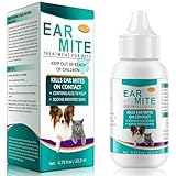 Jadeseal 22ml Haustier Ohrmilben Reinigungslösung, für Hunde und Katzen,Lindert Juckreiz, bekämpft Ohrmilben & reinigt Ohren, Reinigt & beruhigt gereizte Ohren, Gegen schlechte Gerüche