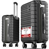 Travely Premium Handgepäck Koffer 55x40x20cm - passend für Ryanair, Lufthansa, Eurowings und co. I 36L Handgepäck Koffer mit sanften Rollen und praktischem TSA Schloss, Reisekoffer