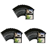HERMA 7787 Fotophan Fotosichthüllen schwarz (13 x 18 cm quer, 10 Hüllen, Folie) mit Eurolochung für Ordner und Ringbücher, beidseitig bestückbare Fotohüllen (Packung mit 3)