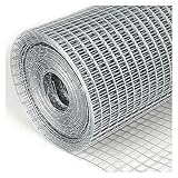VXHCS Drahtgitter Metallgitter, Drahtzaun für Hochbeet, 10mm/0,6mm Volierendraht Garten Bauernhof Treppe Dekor Netz(0.6x30m/2x98.4ft)