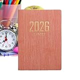 2026 Taschenkalender für Handtasche - Taschenkalender A7 Notizbuch - Planer 365 Tage englische Version | für Programmierung Budgetziele Notizen Arbeit Schule Studenten Universität Donn