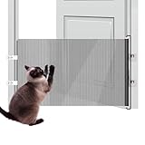 Renchey Babygitter Für Türen, Ausziehbares Schutzgitter Für Innenbereich, 124cm Breites Kindersicheres Gitter Ohne Bohren Für Haus Garten Terrasse Flur Treppen Balkon