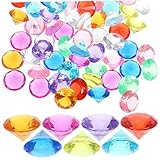 VALICLUD 300Stücke DIY Acryldiamanten für Hochzeiten Bunte Diamant Dekorationen für Vasenfüllungen für Tischdeko und Kreative Anlässe Glitzernde Hochzeitsdekoration