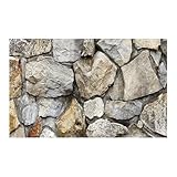 JTKSSCS Aquarium Rückwandfolie 1 Rolle Aquarium-Hintergrundposter mit 3D-Effekt, schwarzer Stein, HD-Stein, Selbstklebender Aquarium-Hintergrund(Green,41x61cm)