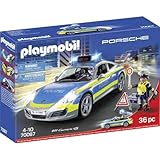 PLAYMOBIL City Action 70067 Porsche 911 Carrera 4S Polizei mit Polizei-Licht und Sound, Empfohlen ab 4 Jahren